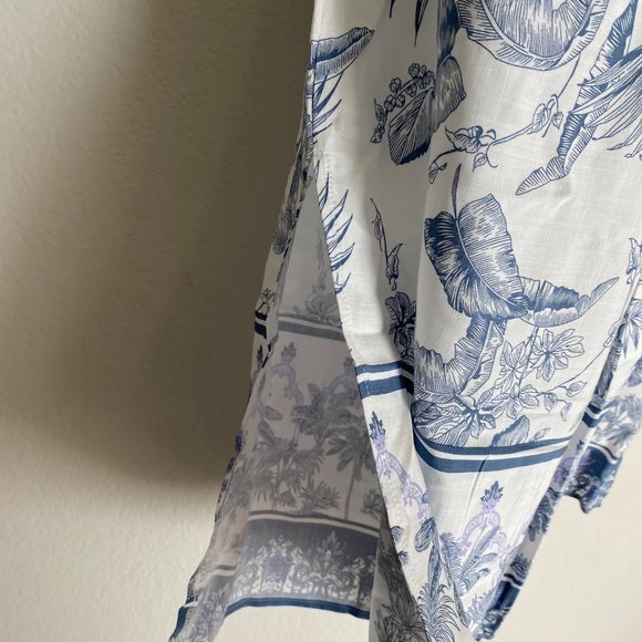 Tribal sz VARIOUS SIZES floral boho bohemian hippie high waisted wide leg ankle - Picture 8 of 10